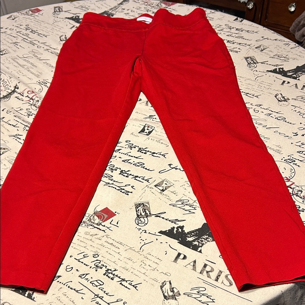 Charter Club Vivid Red Boyfriend Jeans